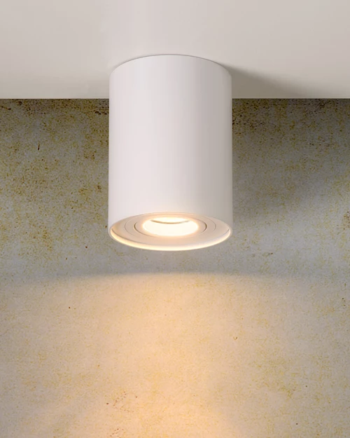 Lucide TUBE - Ceiling spotlight - Ø 9,6 cm - 1xGU10 - White - atmosphere 2